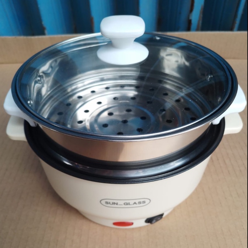 Multi function Electric Cooking Pot Panci Elektrik Listrik Serbaguna multifungsi - 20 cm M-722