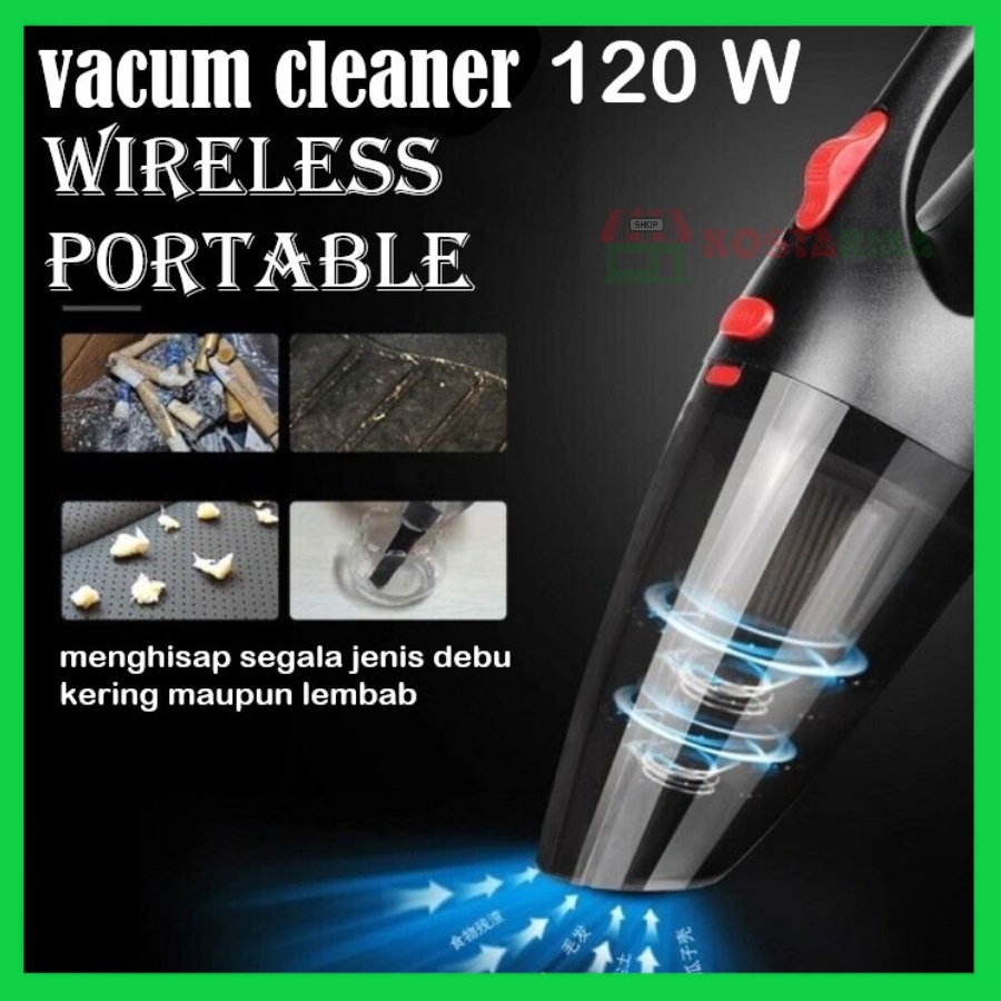 Vacuum Cleaner 2200 MaH Penyedot Debu Mobil Kuat Wet And Dry Cordless Vacuum Cleaner Penghisap Debu Tanpa Kabel