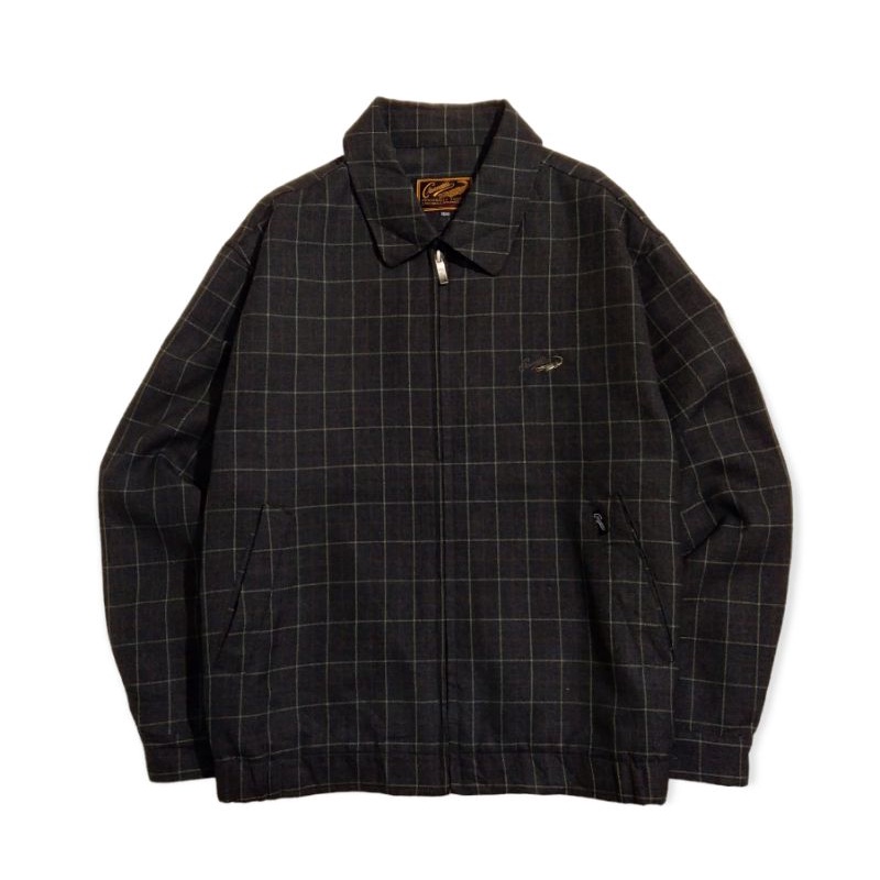 jaket harrington tartan crocodile