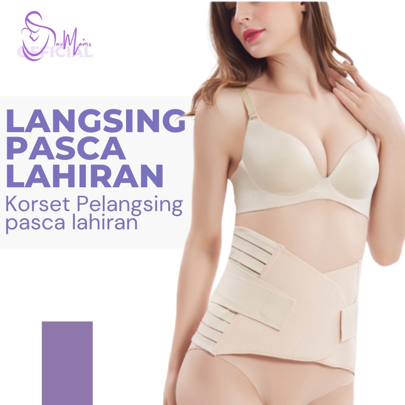 Korset Stagen Ibu Melahirkan Pengecil Perut Buncit STAGEN BIASA Perekat Korset Gurita Ibu Pasca Melahirkan Postpartum Caesar Setagen Gurita Wanita Pengecil Pelangsing Perut Buncit Penyangga Punggung Corset Ibu Setelah Melahirkan Adjustable Corset