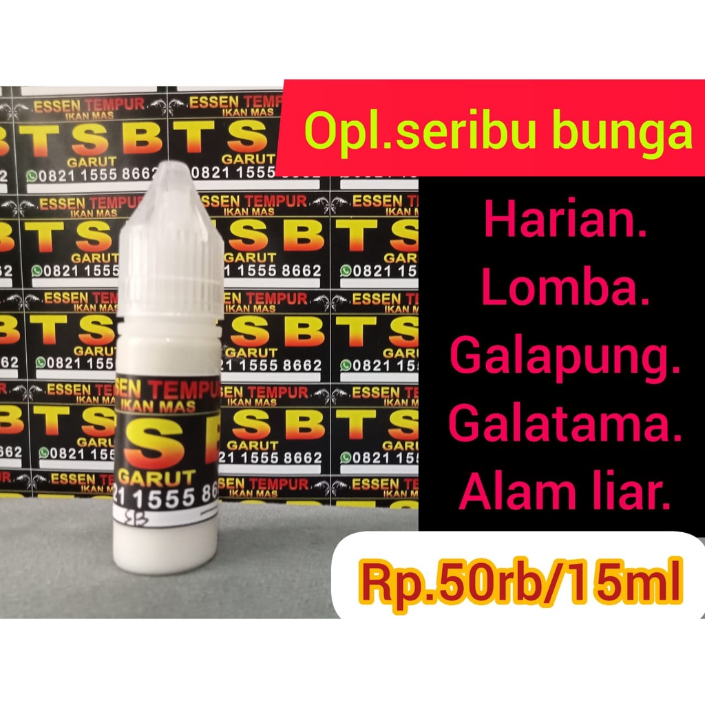 ⭐⭐⭐⭐⭐ESSEN IKAN MAS SERIBU BUNGA 15 ML/ESSEN IKAN MAS GACOR/ESEN IKAN MAS HARIAN/ESSEN IKAN MAS LOMB