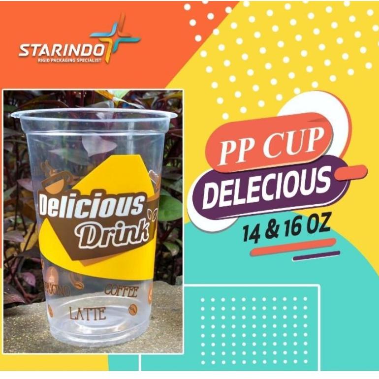 

±±± GELAS POP ICE 14 & 16 OZ FRESH FRUIT & DELICIOUS STARINDO