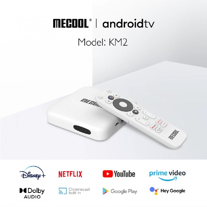 PS6265 MECOOL KM2 - 4K UHD Android TV Box - Android TV Google Certified
