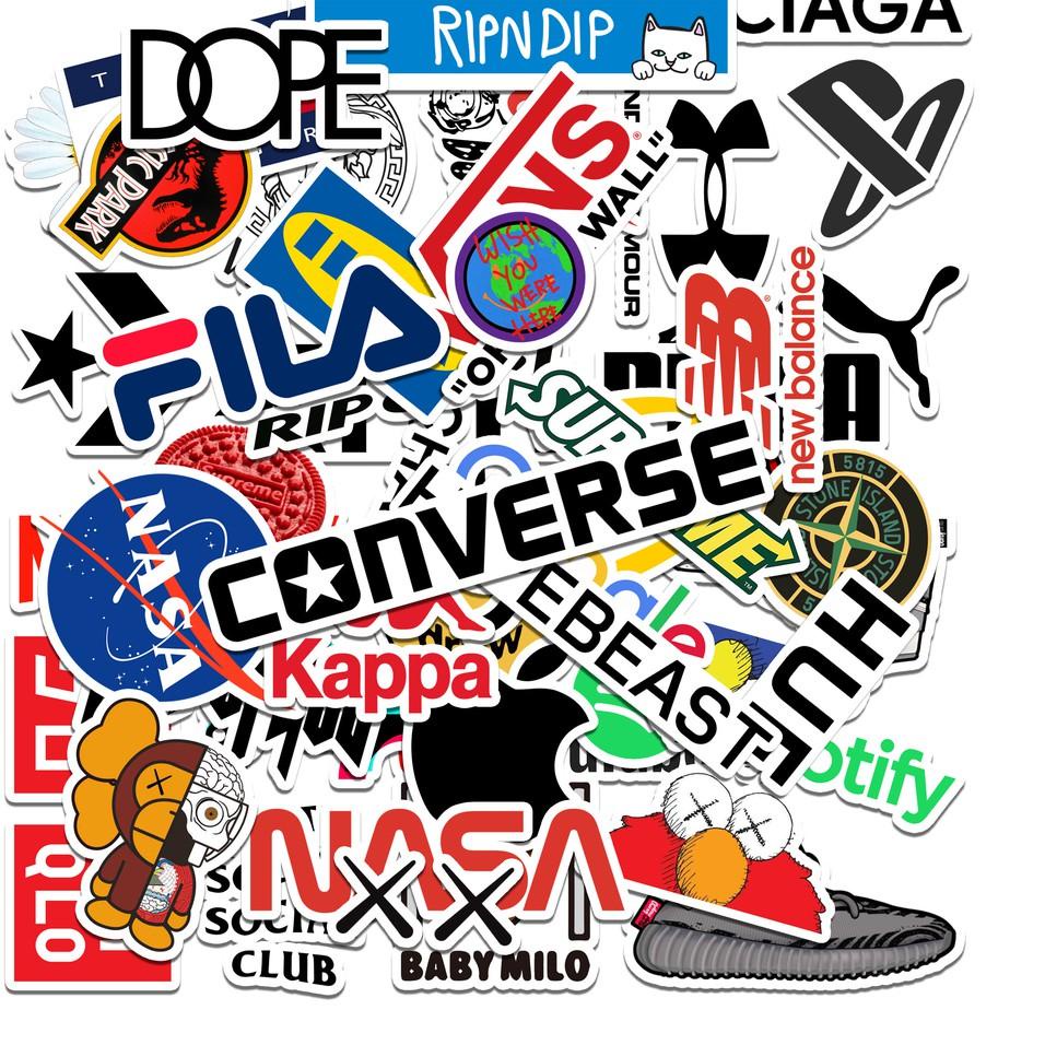 

[PRODUK 7MNHJ] 50 pcs STIKER LOGO hypebeast graffiti Sticker Vinyl Laptop Waterproof DIY HP motor helm mobil ipad tablet ZCZ
