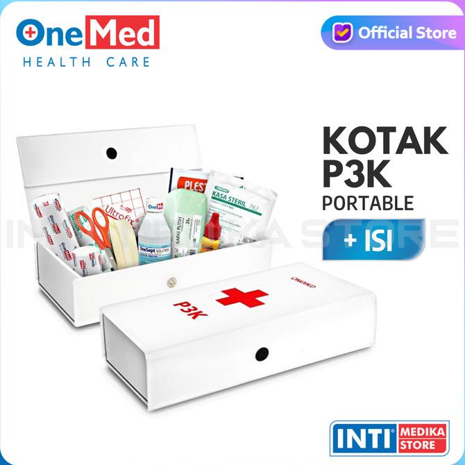 Jual ONEMED - Kotak P3K Portable + Isi SET | Tas P3K Mobil Lengkap ...