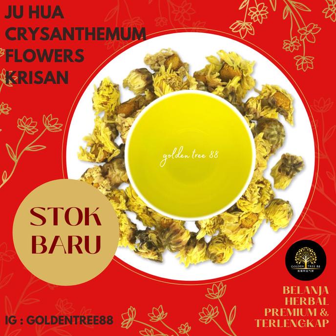 

100 GRAM CHRYSANTHEMUM FLOWER TEA GOLD KRISAN ORIGINAL TIONGKOK