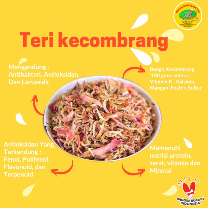 

teri sambel Kecombrang / teri kecombrang / ikan teri kecombrang
