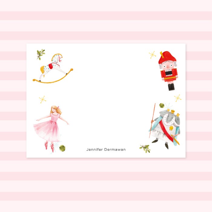 

1 SIDED NOTECARD - THE XMAS SET 3 (PERSONALIZED INITIALS/ NAME, 16PCS)