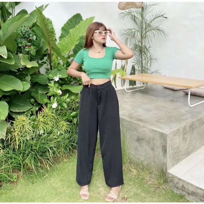 BASIC KULOT AIRFLOW PREMIUM | loose pants crinckle airflow