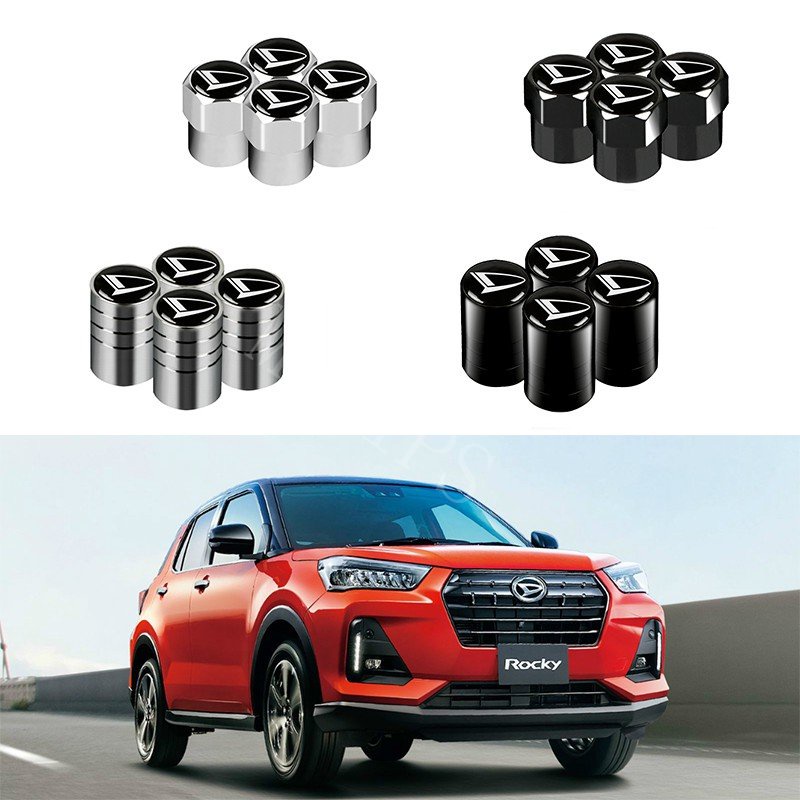 Daihatsu 4pcs Klep Ban Roda Mobil Tire Stem Air Caps Cover Untuk Taft Sigra Xenia Rocky Taruna Ayla Ceria Berkelas