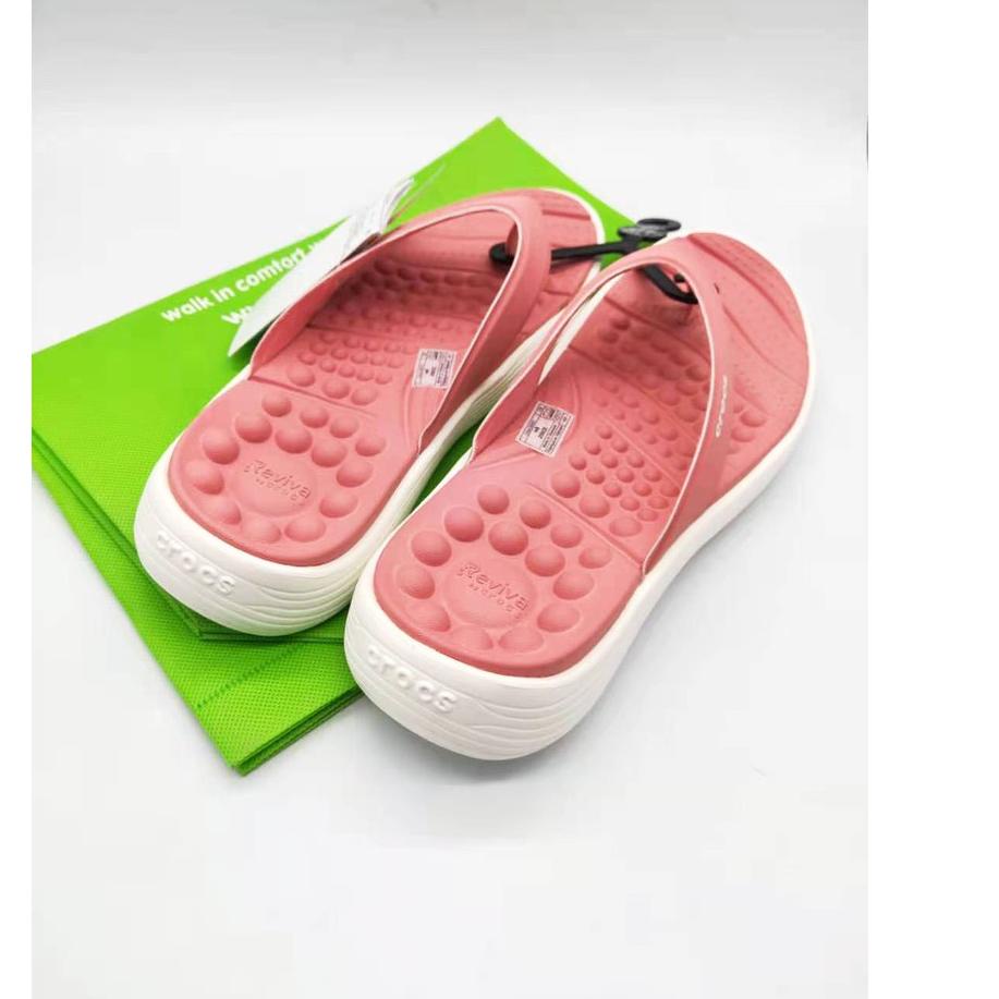 Terbaik Crocs / Sandal Crocs / Crocs Reviva Flip / Sandal Jepit / Crocs Jepit / Sandal Wanita / Croc