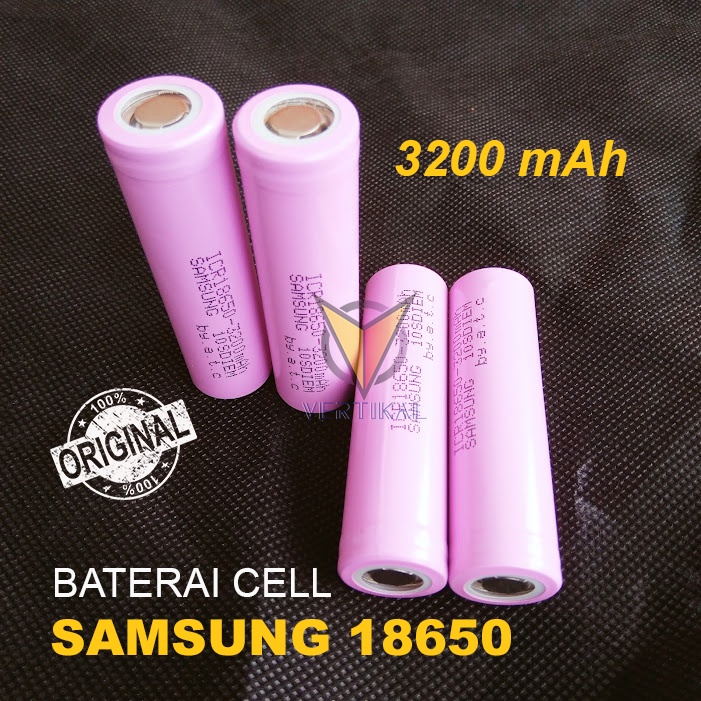 Baterai Batre Battery 18650 Samsung Cell 3200 mAh Original