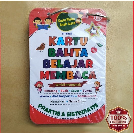 Card Kartu Balita Pintar Belajar Membaca Flashcard