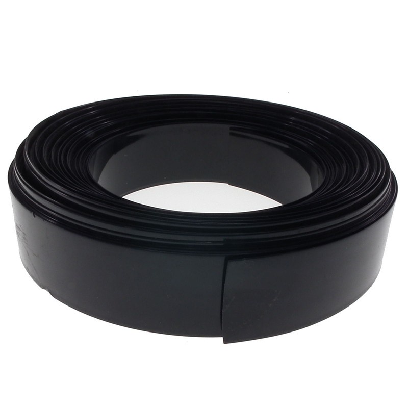 50cm Bungkus Kulit baterai flat 29.5mm diameter 18mm PVC Heat Shrink Tube Wrap untuk 1pcs 18650 Battery