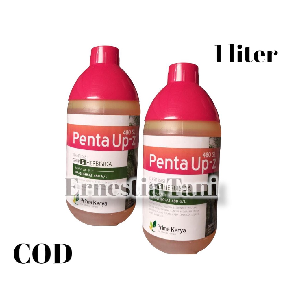 Herbisida Penta Up-z 480SL 1 Liter Penta ap - z racun rumput sampai akar Bahan Aktif Glifosat 480 gr