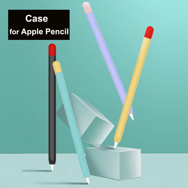 Untuk Apple Pencil 2case Pencil Case Tempat Pensil Tablet Touch Stylus Pen Cover Pelindung Pouch Soft Silicone Case Untuk Ipad Protect