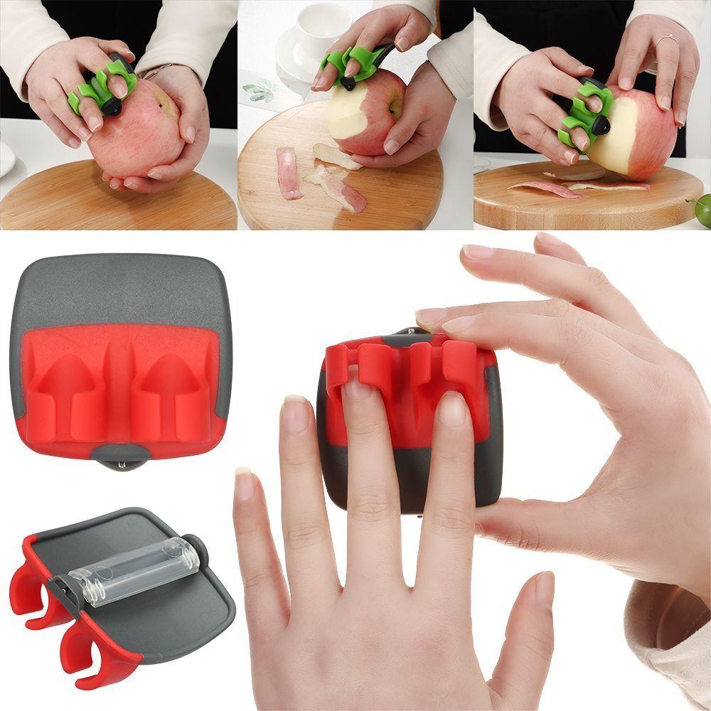 Preva 2pcs Pengupas Buah Home &amp; Living Cepat Stripping Double Fingers Gadget Dapur