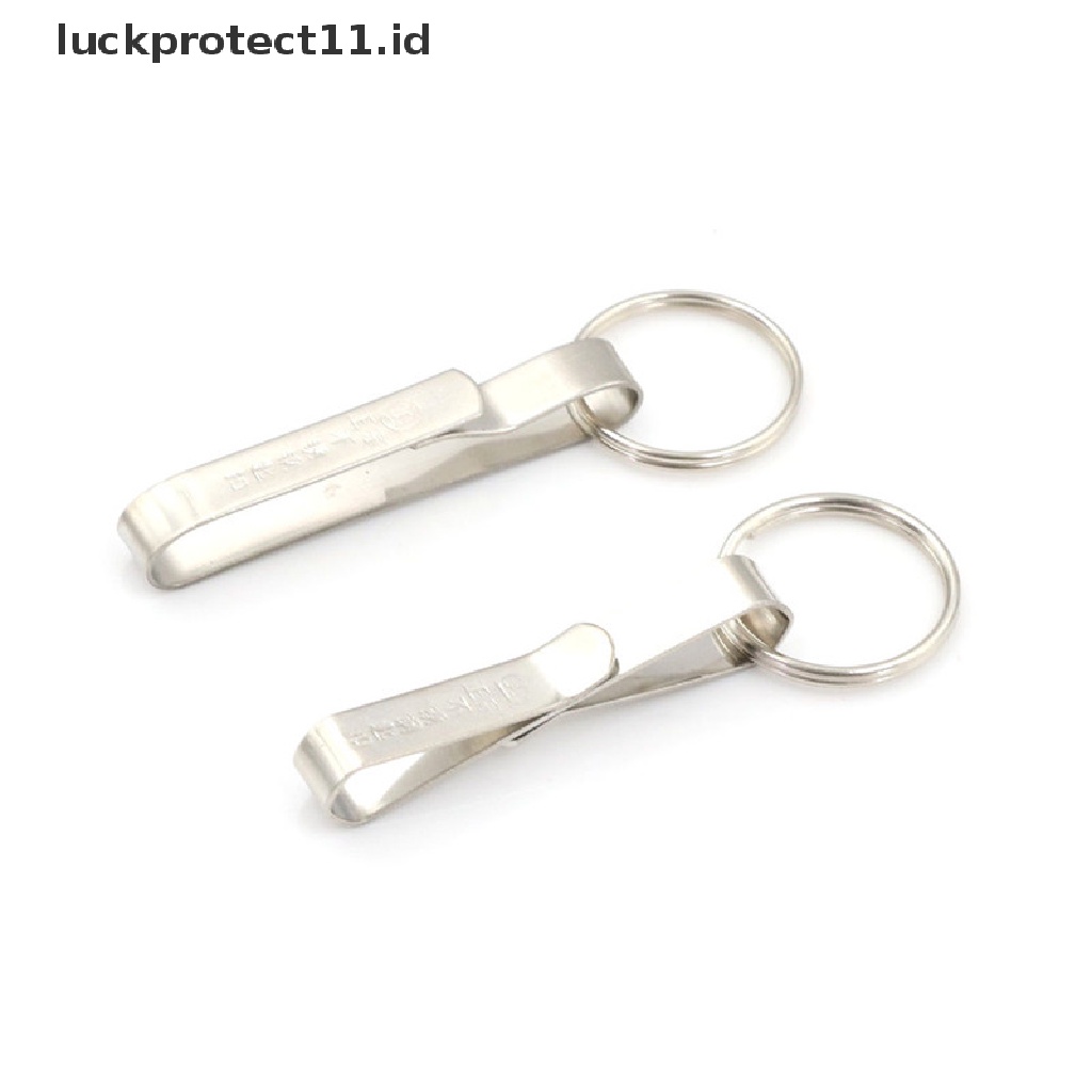 /Fashion Hot//// Gantungan Kunci Pelepas Cepat Ringkas Stainless Steel Klip Sabuk Tempat Gantungan Kunci.