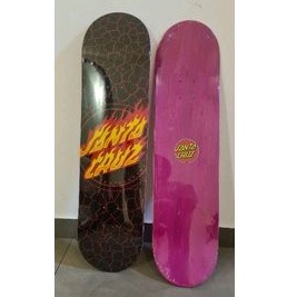 SANTA CRUZ Flame Logo 8 Inch Skateboard Deck + Griptape