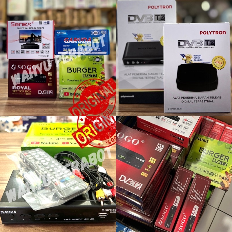 STB MURAH Set Top Box TV Digital Matrix SOGO SANEX STB SANEX STB Polytron PDV-600T2/700T2/620T2 STB Set Top Box DVB T2 SANEX SOGO MATRIX BURGER