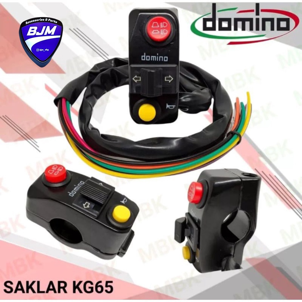 SAKLAR KIRI DOMINO TOMBOL LAMP KIRI DOMINO THAILAND ORIGINAL KG65