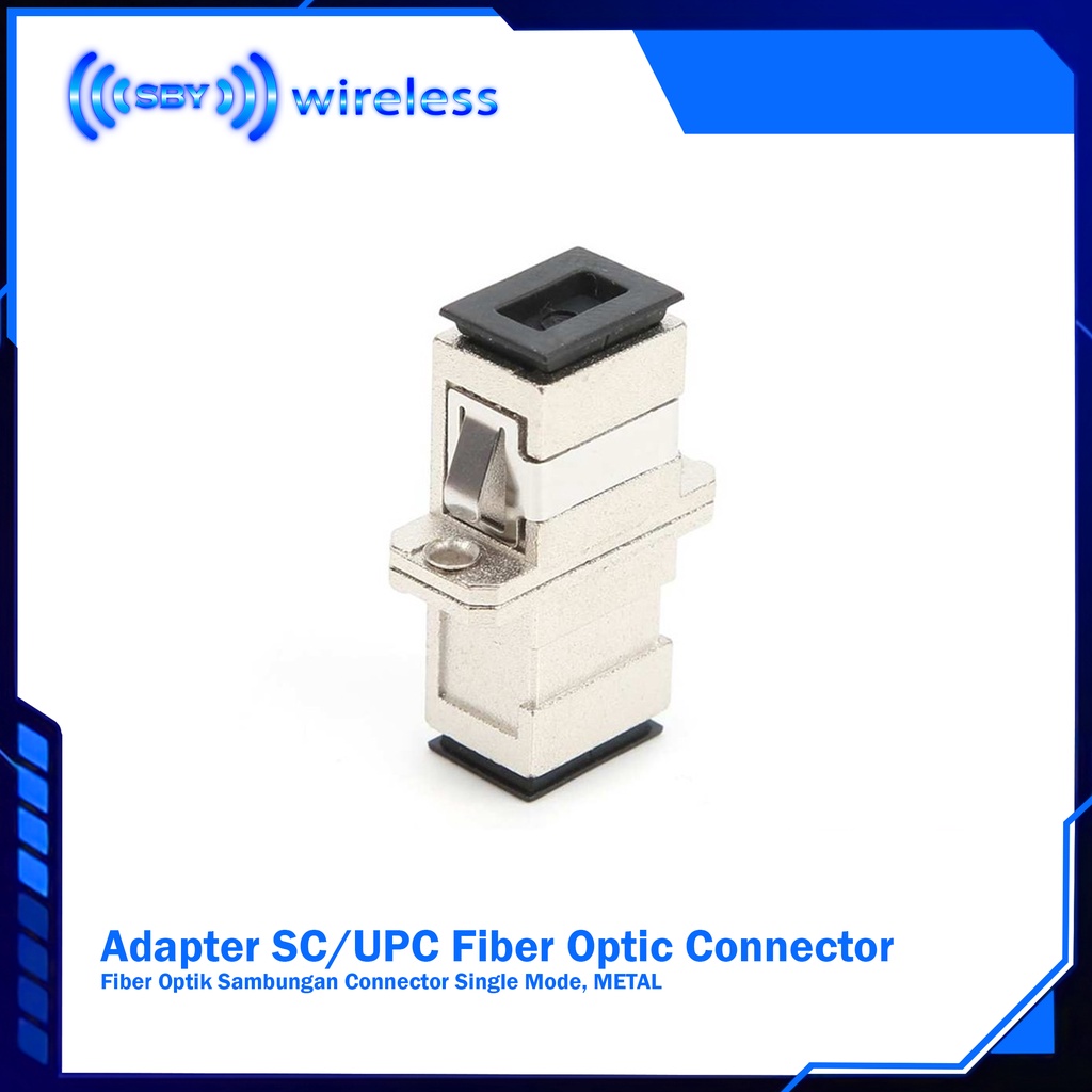 Adaptor SC METAL / Adapter Fiber Optic Connector Singlemode SC UPC METAL eceran - ALLOY PREMIUM