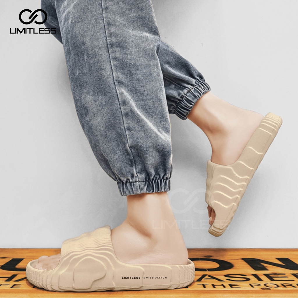 Zerolimit - Sandal Slip On Wanita Adilette High Quality Sandal Selop Cewek Lentur Cantik Sendal Slipper Wanita Eva Ringan