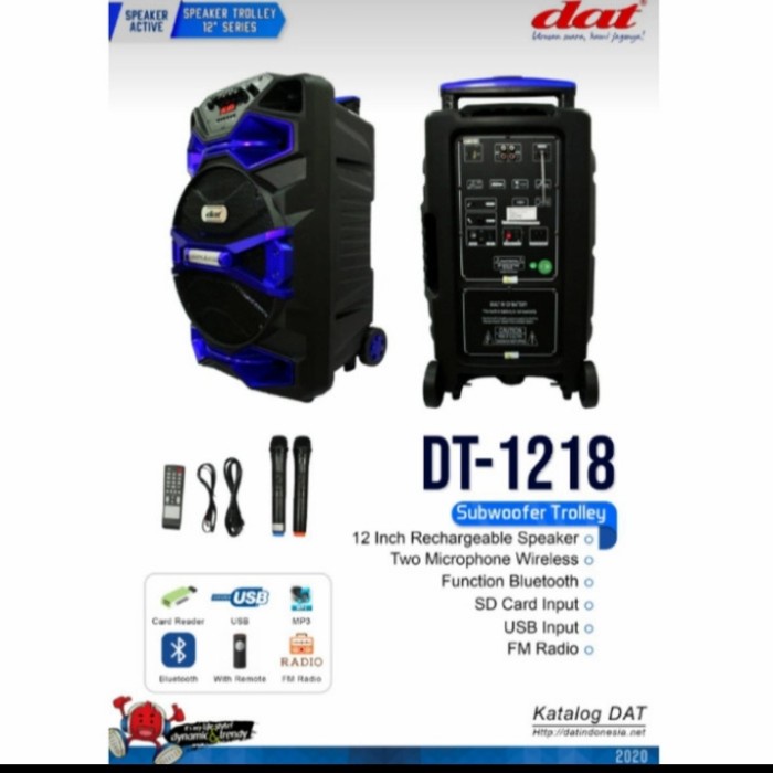 speaker portable DAT DT-1218 speaker meeteng DAT 1218 (12 IN)