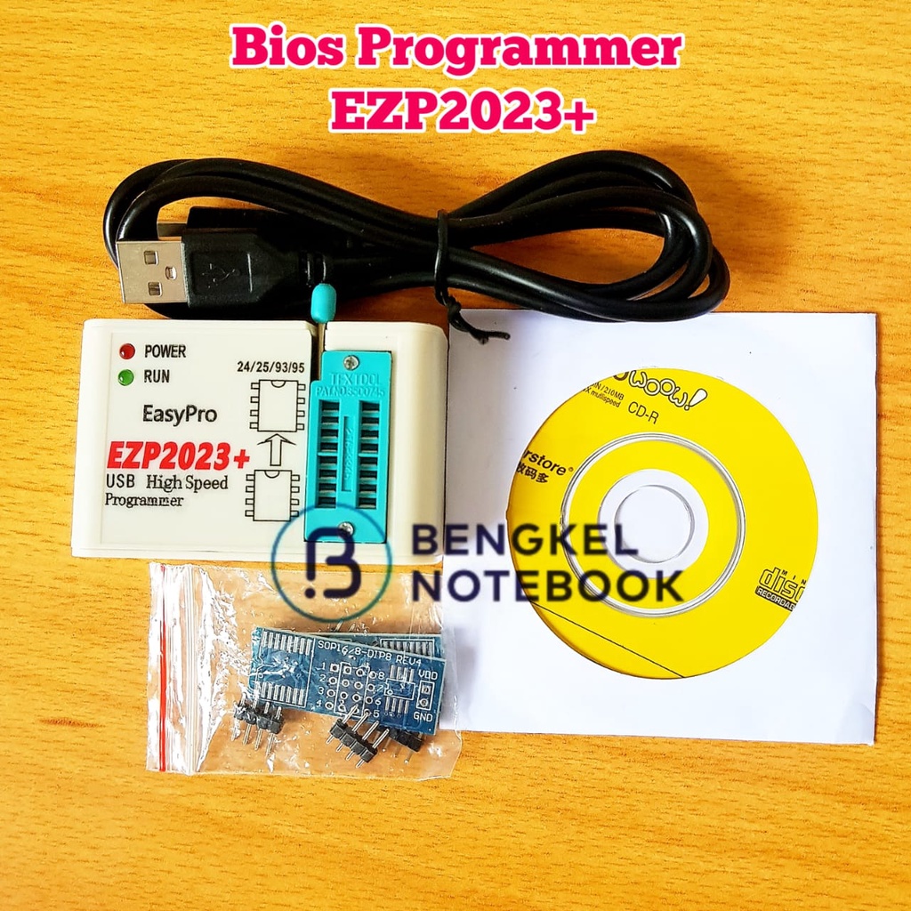 Bios Programmer EZP2023+ Lengkap Konektor