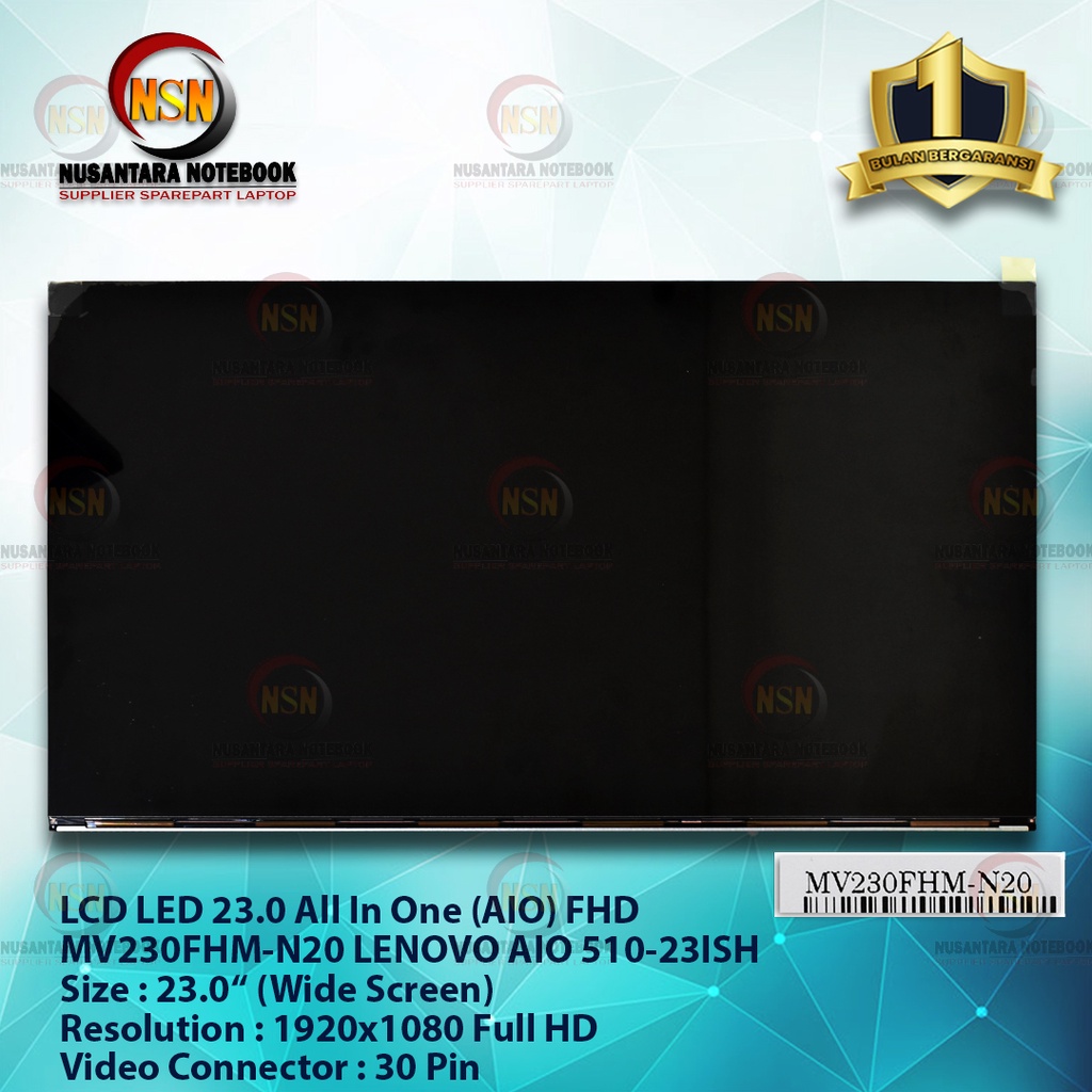 LCD LED 23.0Inch All In One (AIO) MV230FHM-N20 Gen 2 30Pin FULL HD