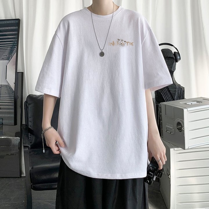 RDGF official shop kemeja leher bulat kaos murah kaos harimau hitam oversize PRIA &amp; WANITA (UNISEX)