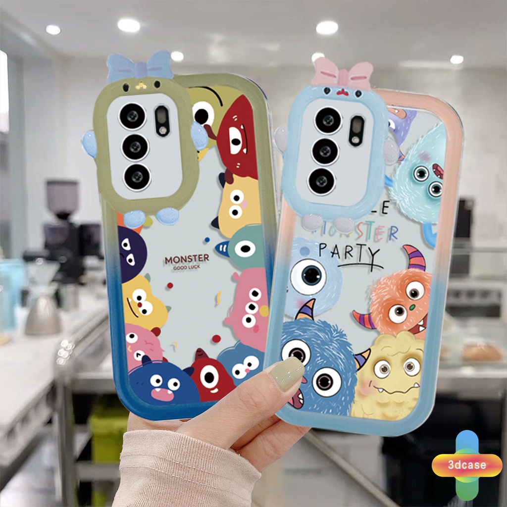 Soft Case Motif Monster 3D Untuk OPPO A5S A57 A3S A76 A96 A16 A95 A55 A77S A15 A56 A54 A7 A5 A9 A31 A53 A33 2020 A12 A1K A16E A16K A54S Reno 5 Lite 5F A74 A15S A52 A11K A92 A35 A11 A93 A32 A72 A94 A53S F19 F17 21 PRO A16S A77 A57S A57E