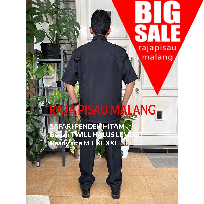 Promo baju seragam kemeja safari tangan panjang dan pendek setelan fq