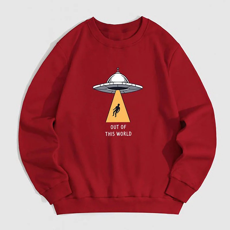 OUT OF THIS WORLD Sweatshirt Basic II Sweater Crewneck Print DTF II Sz M - XL Anak &amp; Dewasa ( Pria &amp; Wanita )