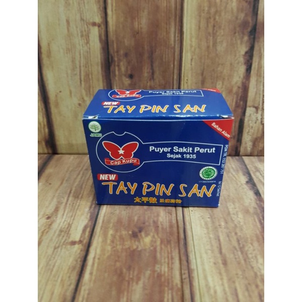 Jual Tay Pin San Puyer Sakit Perut Cap Kupu Kupu 1 Box Isi 12 Sachet ...