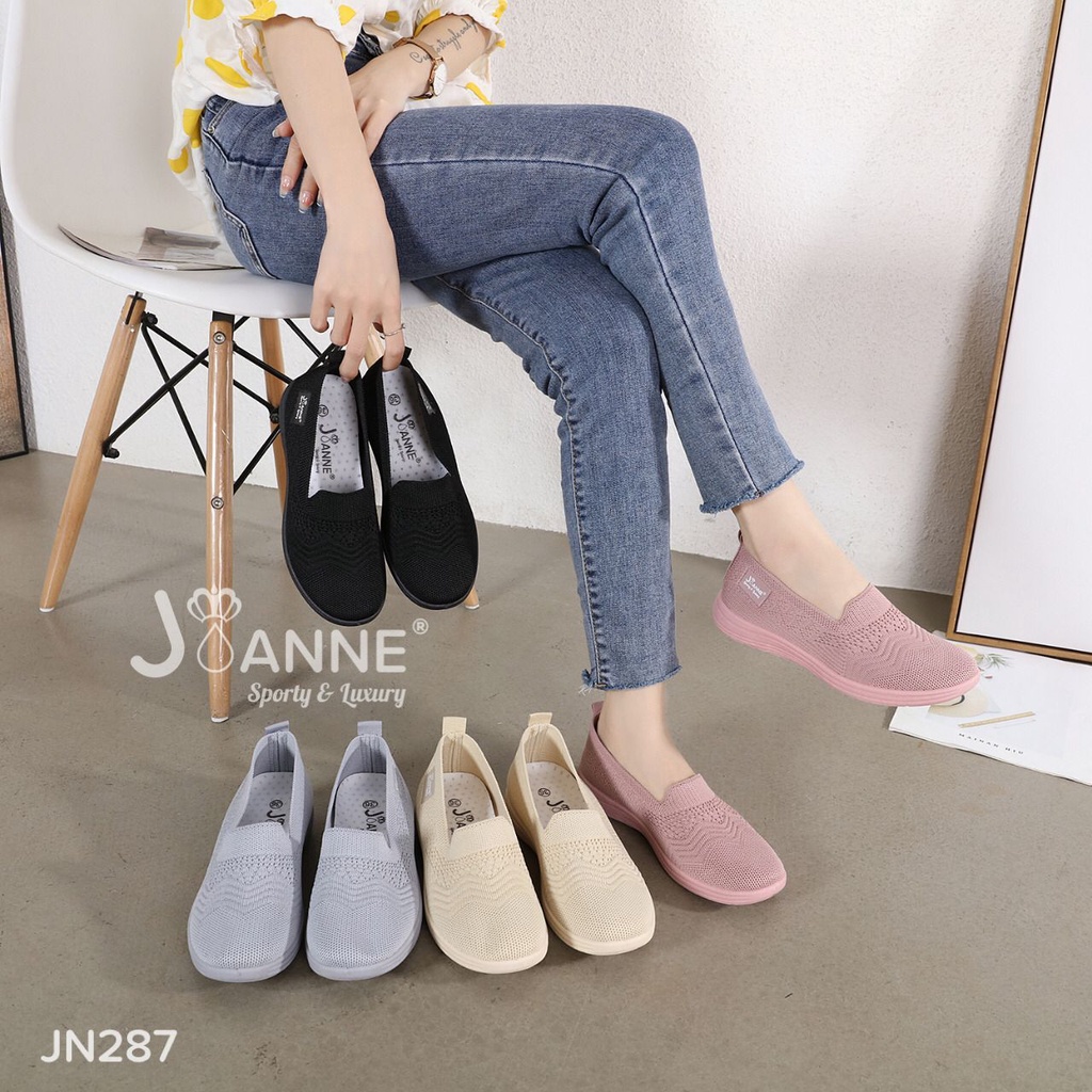 JOANNE JN287 Sepatu flat flyknit