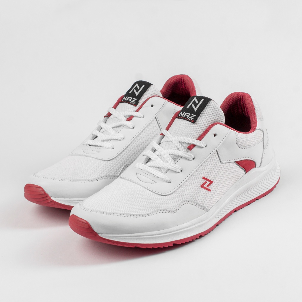 Ainsley Red White | Rei.Store.id x NAZ | Sepatu Sneakers Pria Casual / Sepatu Running ORIGINAL