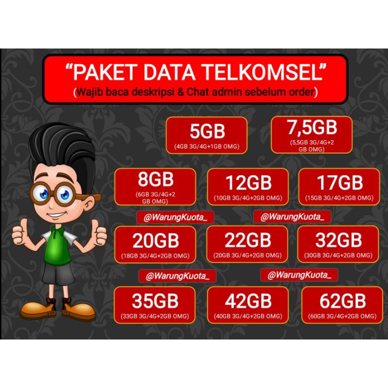 TERMURAH  PAKET DATA TELKOMSEL | SIMPATI | LOOP | ASLI