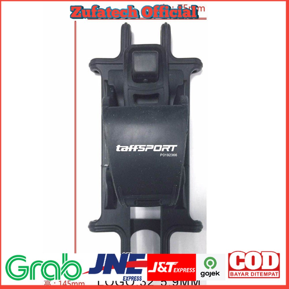 TaffSport Bike Smartphone Holder Sepeda Universal Bicycle - P0192366 - Black