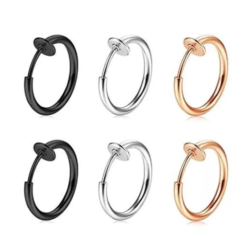 Anting Piercing Ukuran 2mm Tanpa Lubang Tindik Telinga Pria dan Wanita Terbaru