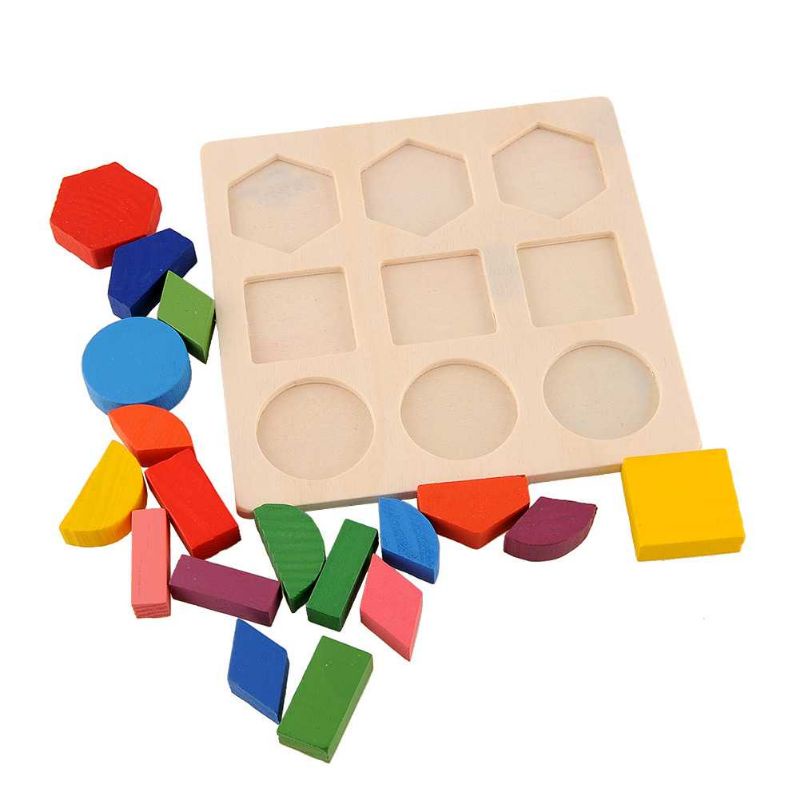 Diikamiiok Mainan Balok Puzzle 3D Geometry Anak - TOY01