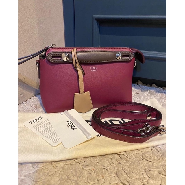fendi btw small burgundy multicolor