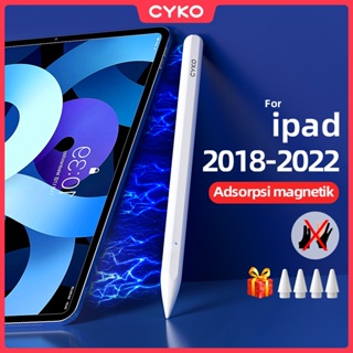CYKO pencil stylus pen is applicable to iPad gen9 8, 7, 6 Air5, Pro and mini6 (2018-2022). You can put your hand on the screen+draw.