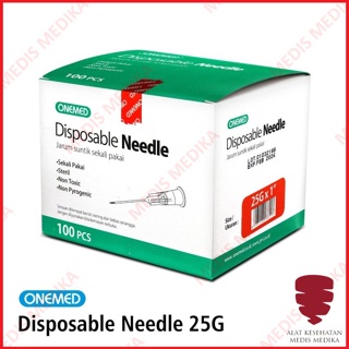 Image of thu nhỏ Disposable Needle 25G Onemed Jarum Suntik Kesehatan 25 G x 1” Inch Sterile #3