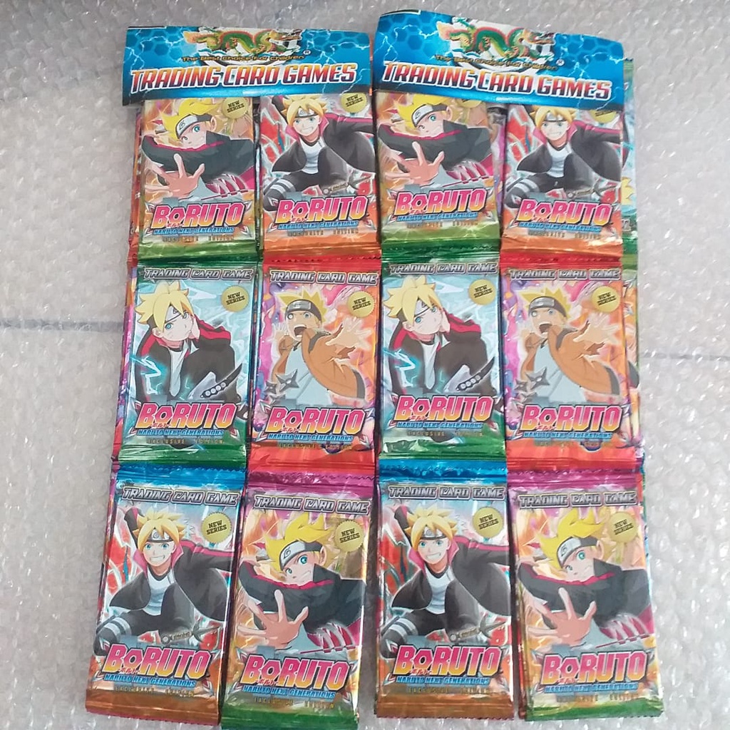 1 Pack Mainan Kartu Trading Card Boruto 12 Bungkus - Mainan GBK Karakter Boruto Vs Naruto