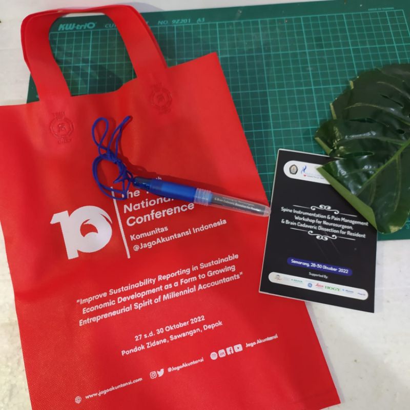 Jual 3 IN 1 SEMINAR KIT PULPEN CUSTOM, BLOCKNOTE CUSTOM, GOODIE BAG