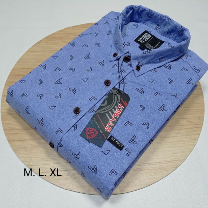 KEMEJA PRINTING PRIA LENGAN PENDEK KEMEJA MOTIF PRIA SLIMFIT