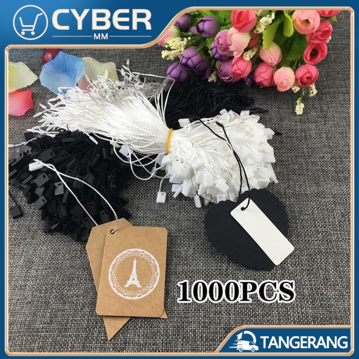 

^^^^^] 1000pcs Tali Hang Tag Nylon/Hang Tag Rope/Tali Label Pakaian