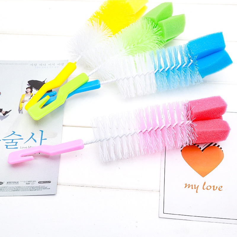 Alibaba1688 Sikat Botol Susu Bayi Pembersih Botol Susu 2 in 1