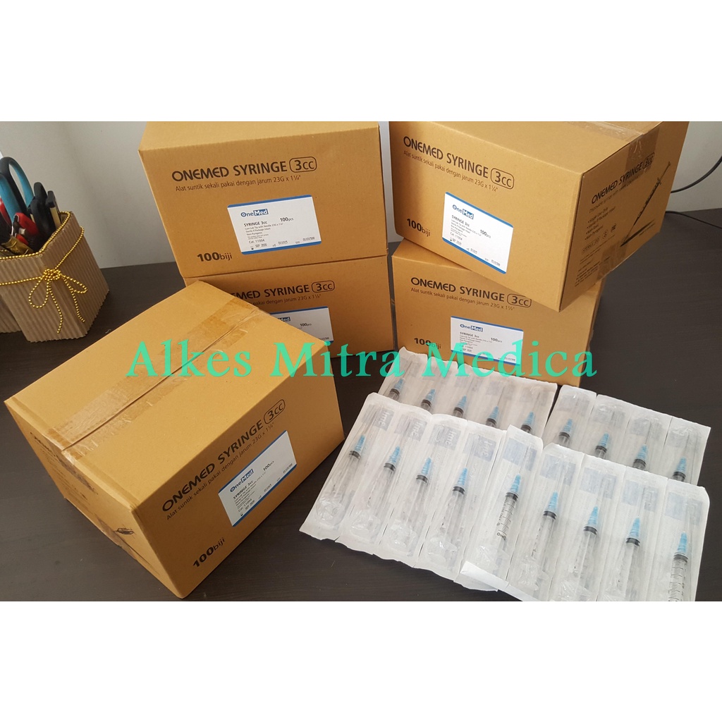 Spuit 3cc - Suntikan 3ml - Syringe Onemed Ecer